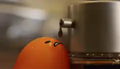 Gudetama waiting for coffee