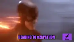 The Flash running to Zapathon