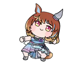 chibi horse girl dancing