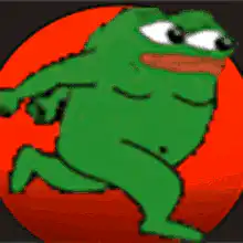 Pepe running in panic