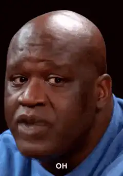Shaquille O'Neal surprised face