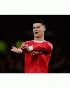 Cristiano Ronaldo celebrating and gesturing