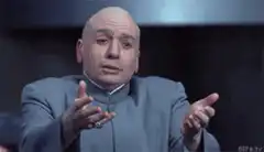Dr. Evil explaining with hands
