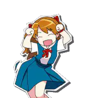 Asuka Langley Soryu excited pose