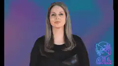Woman signing numbers in ASL
