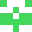 Green pixelated plus sign