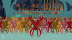 The Little Mermaid chorus line dancing