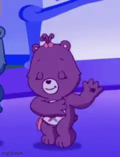 Care Bear doing a little dance