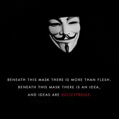 V for Vendetta mask quote