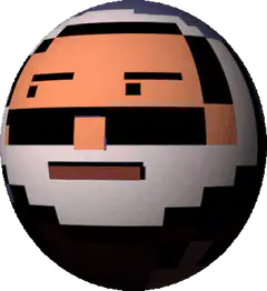 Minecraft Steve Head Spinning Ball