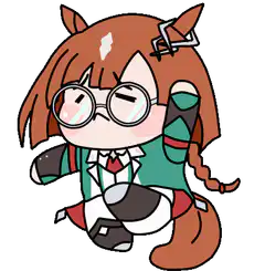 chibi horse girl dancing