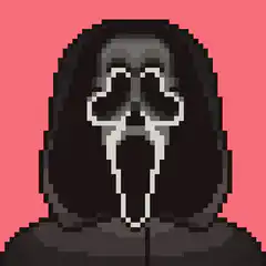 Pixel Art Scream Mask Knife