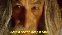 Gandalf tells Frodo to keep the ring secret