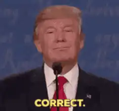 Donald Trump Correct Nod