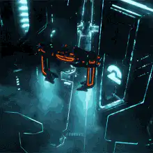 Tron Legacy drone flying