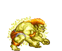 Blanka pixel art animation