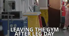 Doctor wheeling out of gym after leg day