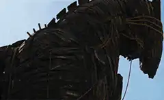 Close up of the Trojan Horse
