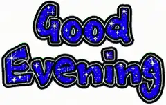 Good Evening text animation