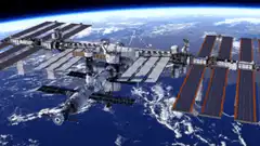 Space Station Orbiting Earth