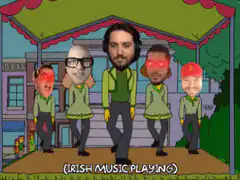 Irish Music Playing dancing men