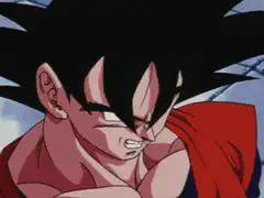 Goku transforms into Super Saiyan