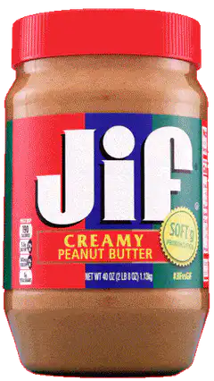 Jif peanut butter jar rotating