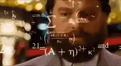 Zach Galifianakis intense math face