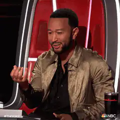 John Legend gestures on The Voice