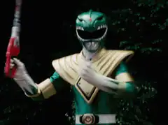 Green Ranger shoots Red Ranger