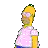 Homer Simpson head pops off