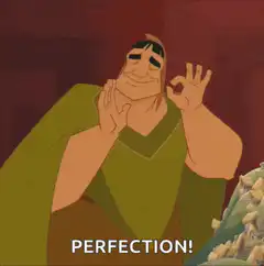 Mushu says Perfection!