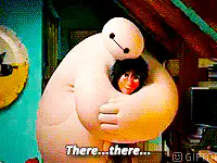 Baymax comforting Hiro