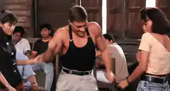 Curtis Jackson flexes muscles
