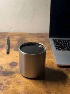 coffee cup on desk