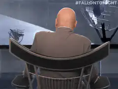 Patrick Stewart chair spins around