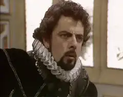 Blackadder makes a disgusted face