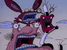 Ren and Stimpy screaming