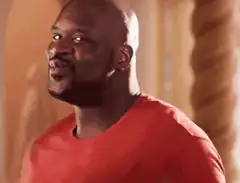 Shaquille O'Neal Smirking