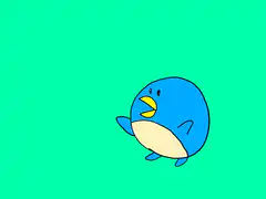 blue bird vomiting crabs