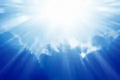 sun rays through clouds