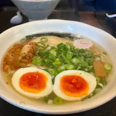 Bowl of ramen with soft boiled eggs