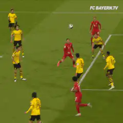 Bayern Munich player scores a goal