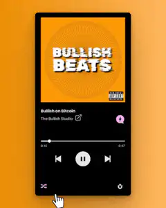 Bullish Beats music player interface