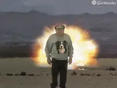 Danny DeVito walks away from explosion