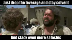 Just drop the leverage and stay solvent