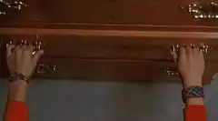 Lucha libre masks in a drawer