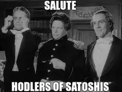 Salute Hodlers of Satoshis