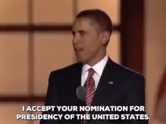 Obama accepts nomination for presidency