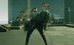 Agent Smith morphs into a bird